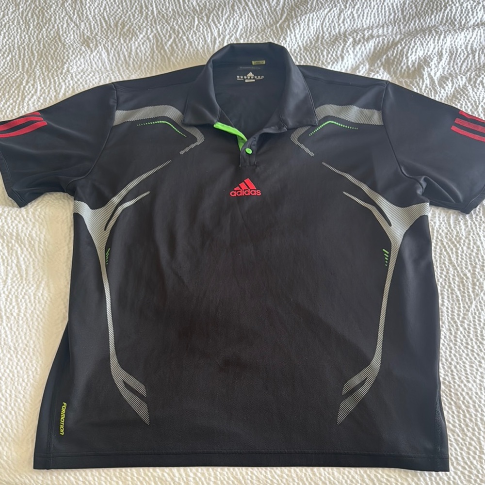 Adidas Black Performance Polo Shirt
